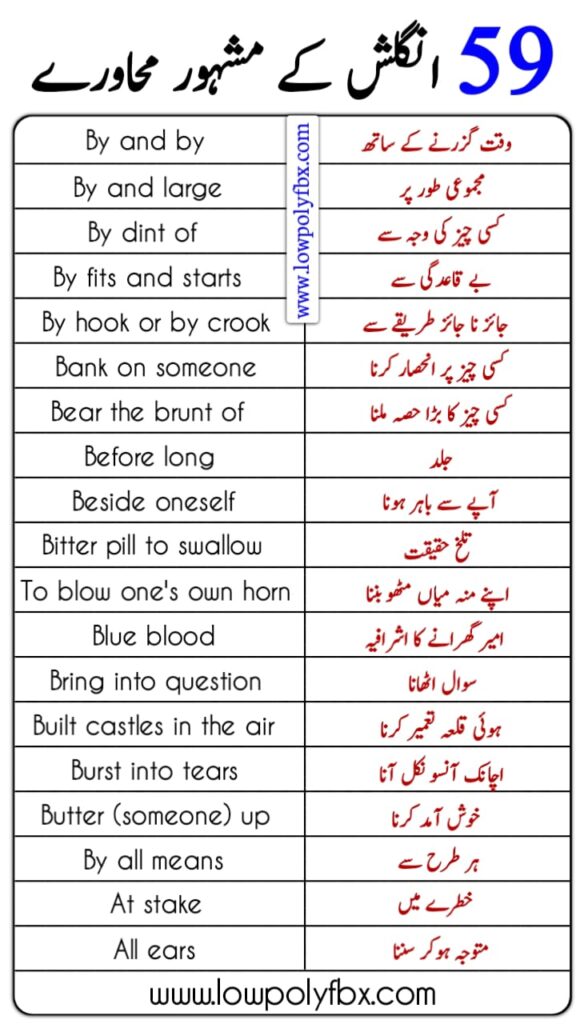 44 English Proverbs With Urdu Meaning And Translation 45 Off