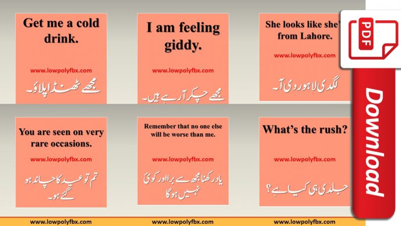 Basic English Sentences Used In Daily Life | flashcards and pdf