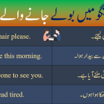 Formal Conversation sentences with urdu translation