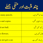 simple positive and negative sentences in urdu and english