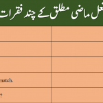 Past indefinite sentences in english and urdu pdf lesson