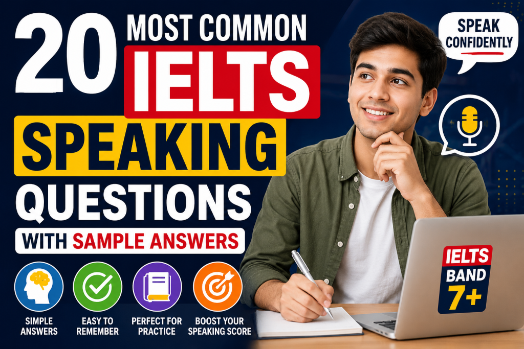 20 Most Common IELTS Speaking Questions with Sample Answers